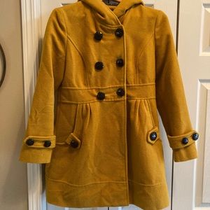 Yellow double breasted coat